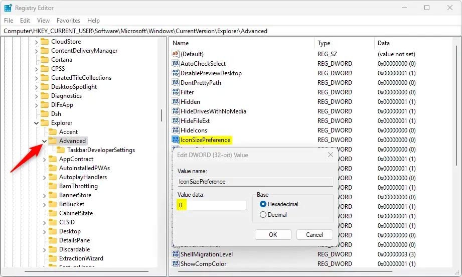更改 Windows 11 工作列圖示大小的說明