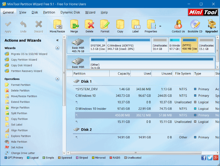Here's How to Delete the Recovery Partition and the 450 MB Recovery Partition on Windows 10