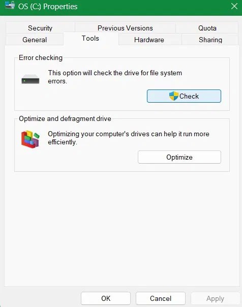 Comment supprimer l'avertissement de triangle jaune sur le lecteur C de Windows