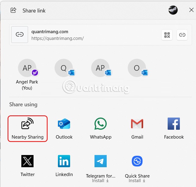 Instructions pour partager des fichiers à l'aide du partage à proximité Windows 11 Instructions pour partager des fichiers à l'aide du partage à proximité Windows 11