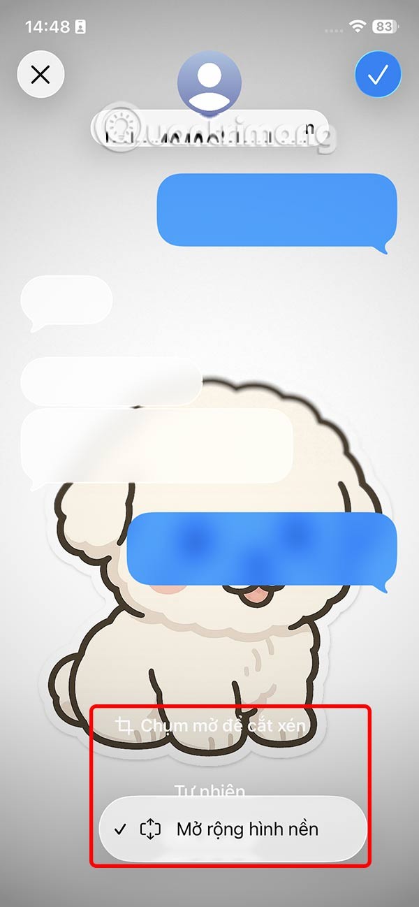 How to change message wallpaper on iPhone