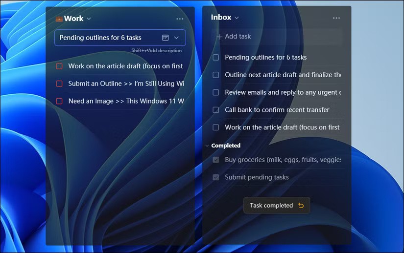 How to use TickTick desktop widget instead of to-do apps