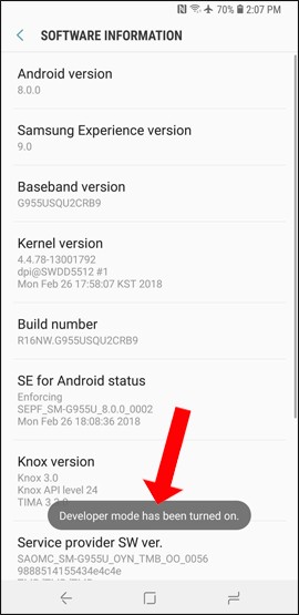 How to enable developer options and disable it on Android