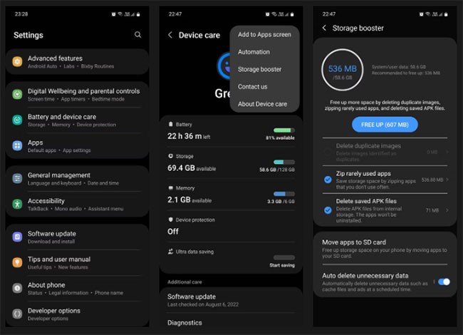 Androidで空き容量を増やす方法