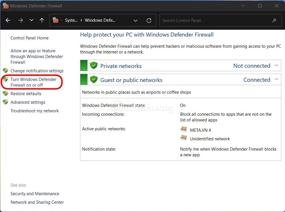 3 способа отключить брандмауэр Windows 11
