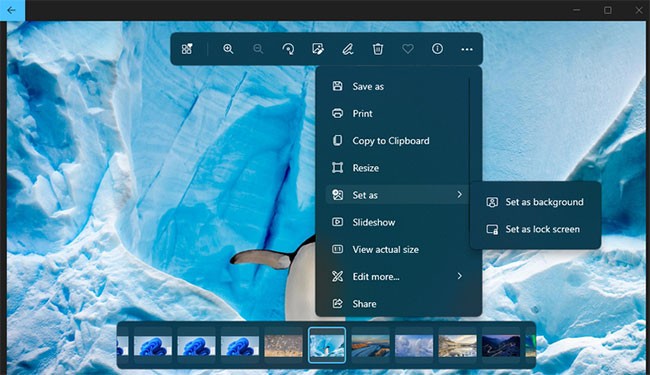 Instructions to change wallpaper on Windows 11
