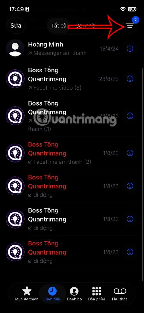 Bagaimana untuk mencari panggilan terlepas daripada nombor yang tidak diketahui pada iPhone