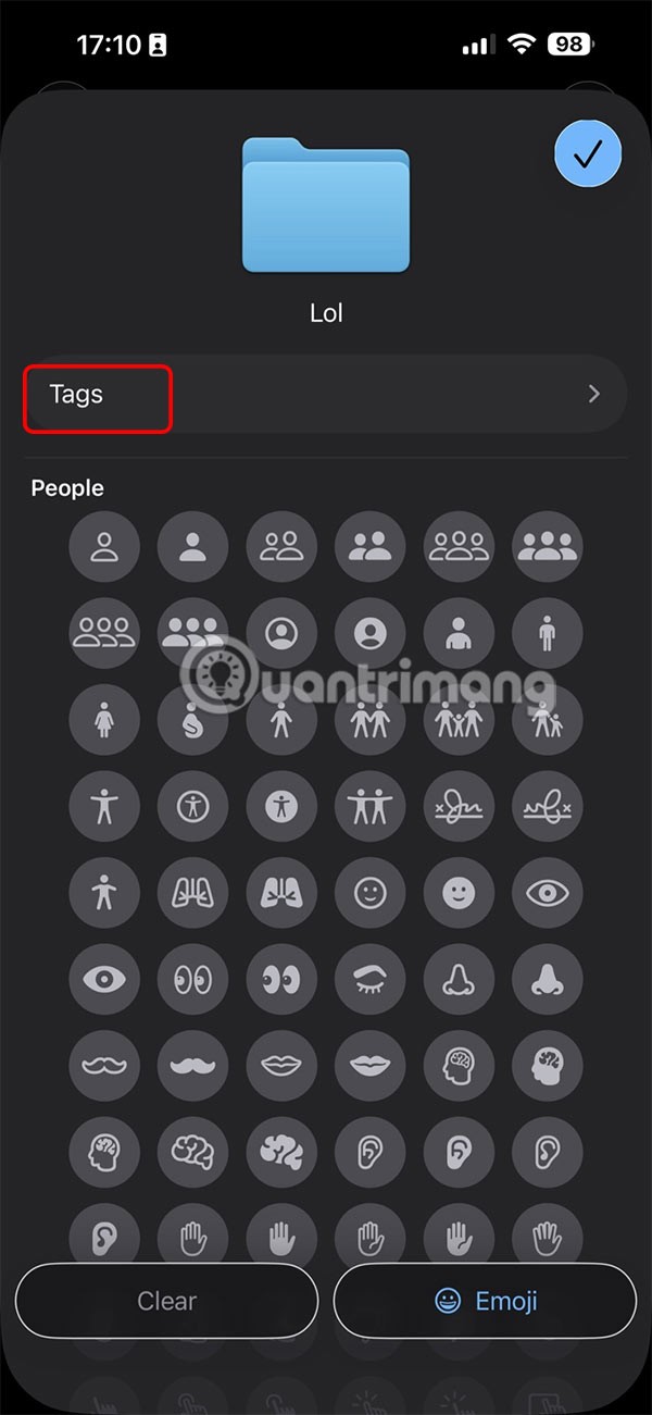 iPhoneのファイルアプリでフォルダの色を変更する方法