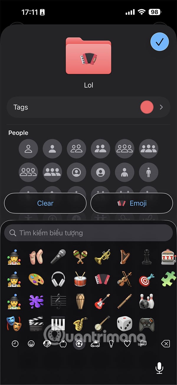 iPhoneのファイルアプリでフォルダの色を変更する方法