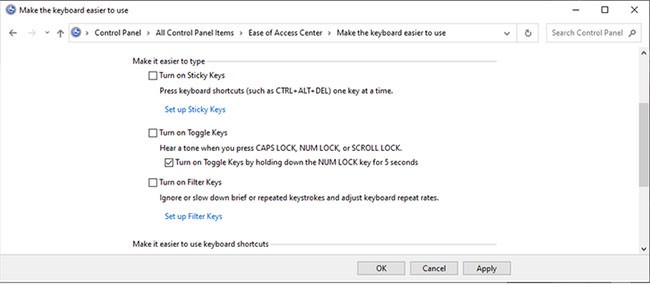 Исправление неработающих функциональных клавиш в Windows 10