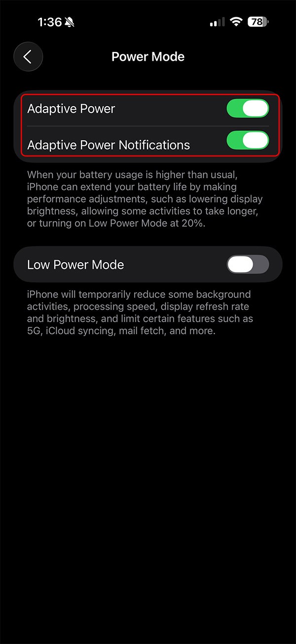 Come attivare le notifiche di potenza adattiva per rallentare l'iPhone