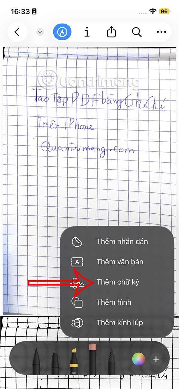 So erstellen Sie eine Dokumentsignatur auf dem iPhone