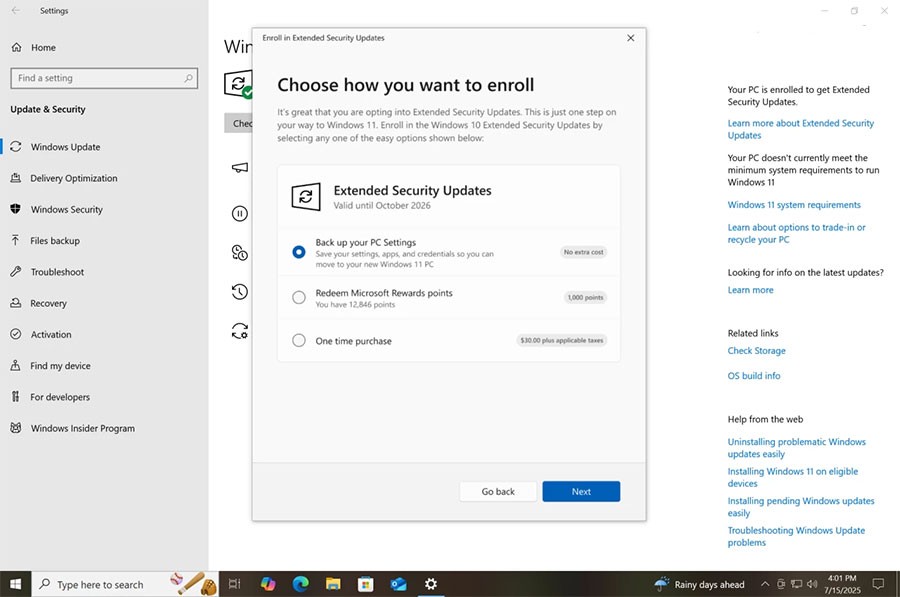 So erhalten Sie ein weiteres Jahr kostenlose Windows 10-Updates