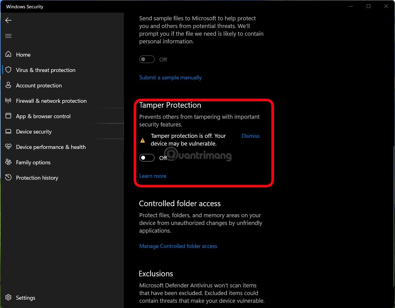 Windows 10 ve Windows 11'de Windows Defender'ı (Windows Güvenliği) kapatın