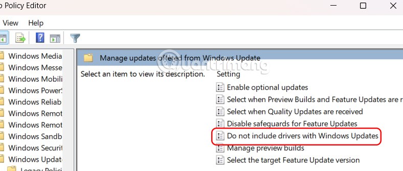 Instrucciones para bloquear la instalación automática de controladores en Windows 11