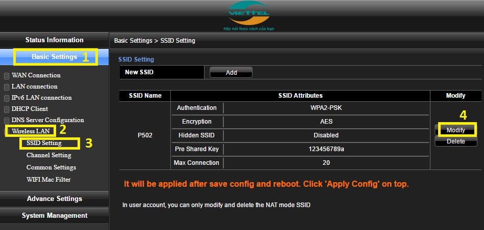 Cum se schimbă parola Wifi, cum se schimbă parola Wifi VNPT, FPT, Tenda, TP-Link, Viettel pe computer, telefon