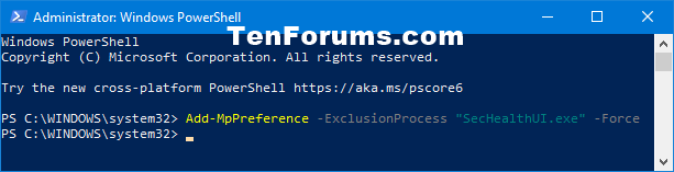 How to add exceptions in Windows Defender on Windows 10