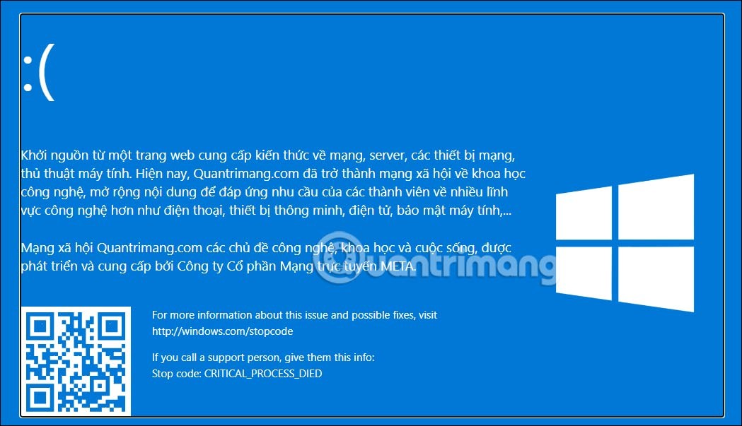 Cara Mencipta Skrin Biru Kematian (BSOD) untuk Melawak Rakan Anda