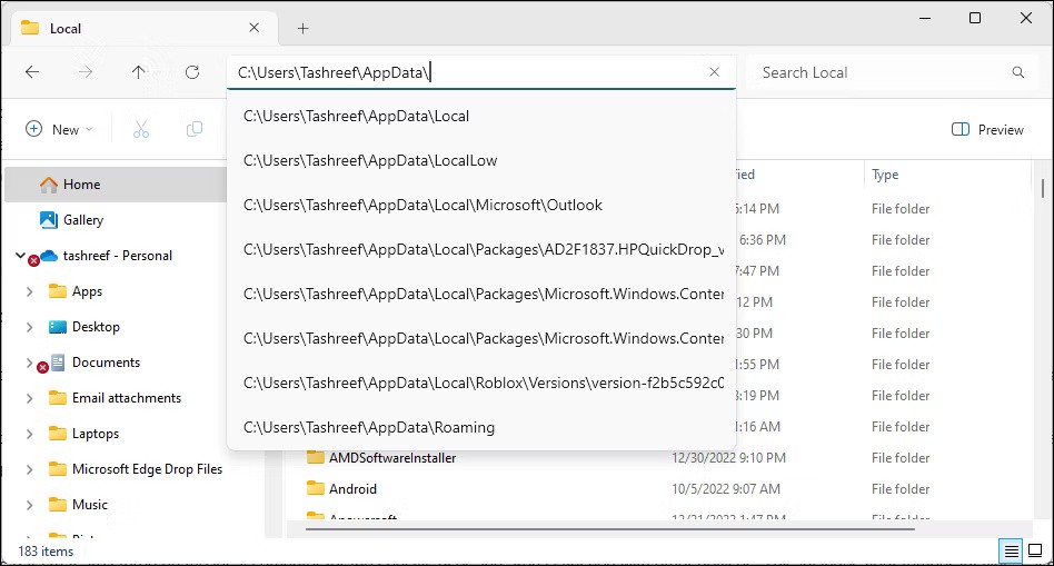 What is the AppData folder in Windows? When should I use it?