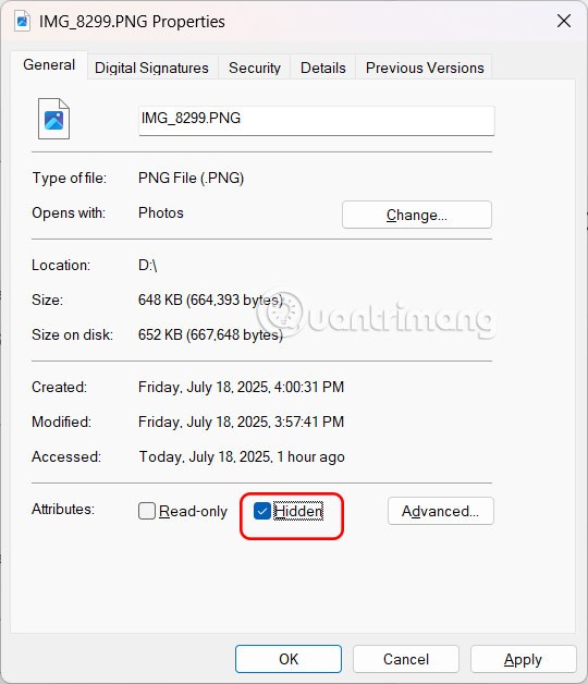 Windows 11'de yazılım kullanmadan dosyalar nasıl gizlenir ve gösterilir