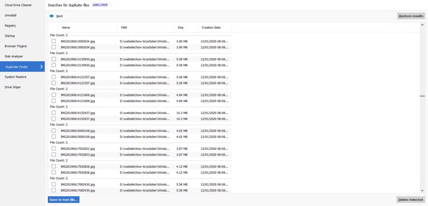Cómo eliminar archivos duplicados para ahorrar memoria de la computadora usando CCleaner