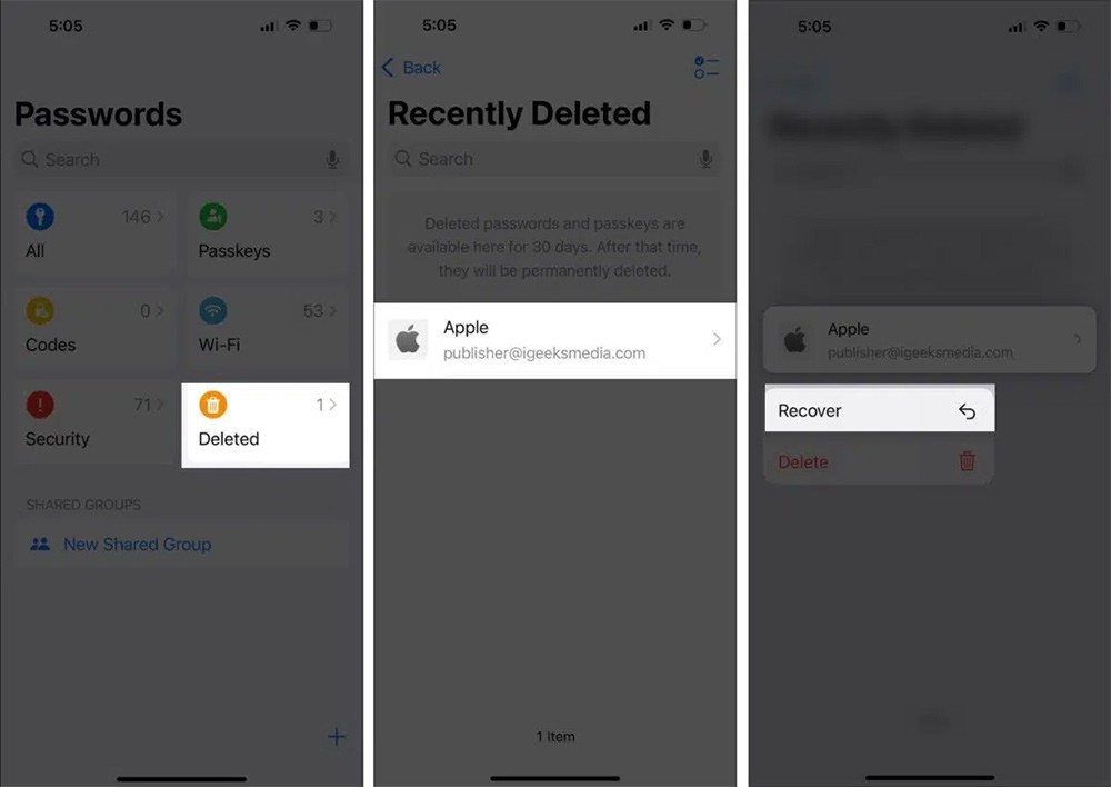 Cómo recuperar la contraseña borrada en iPhone Cómo recuperar la contraseña borrada en iPhone