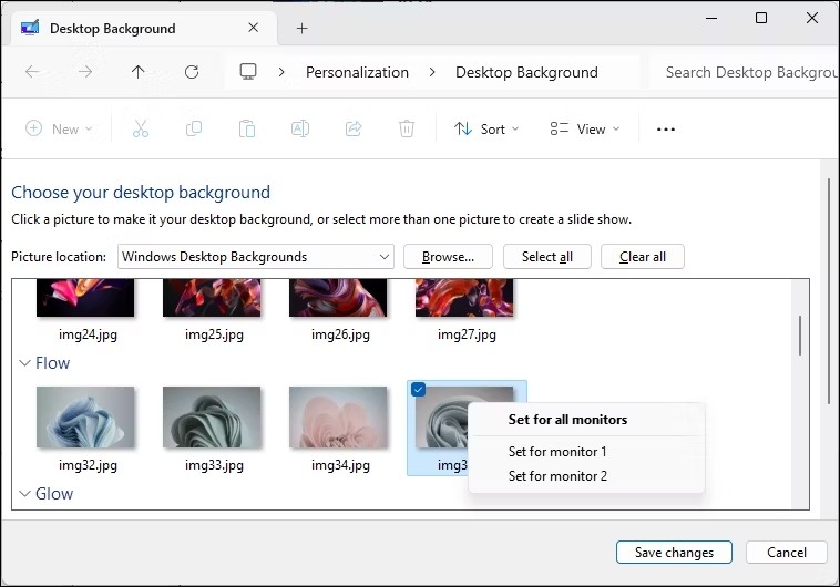 วิธีตั้งค่าวอลเปเปอร์ที่แตกต่างกันบนแต่ละจอภาพ Windows 10/11