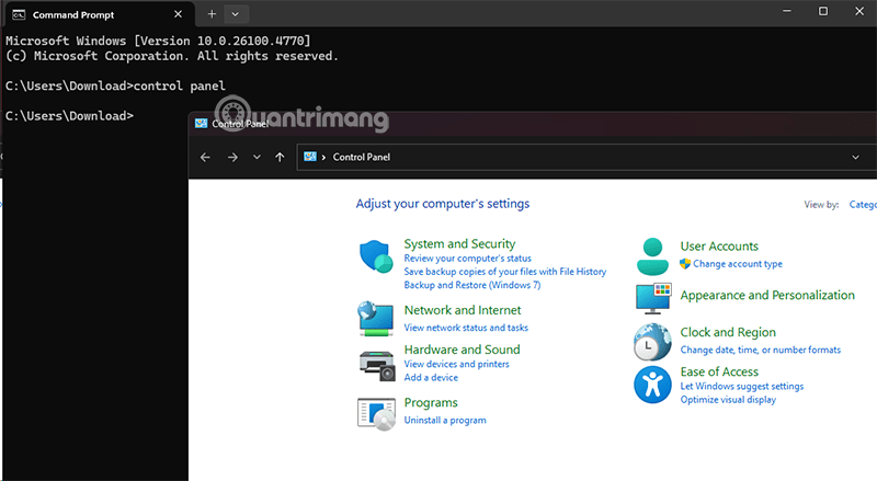 Windows 11에서 제어판을 여는 방법