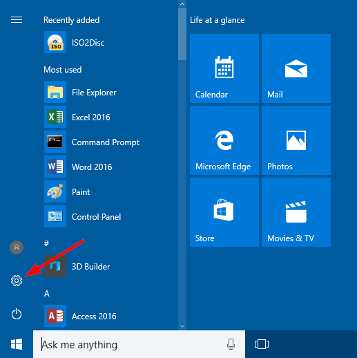 12 formas de acceder rápidamente a la Configuración en Windows 10