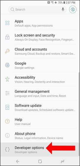 How to enable developer options and disable it on Android