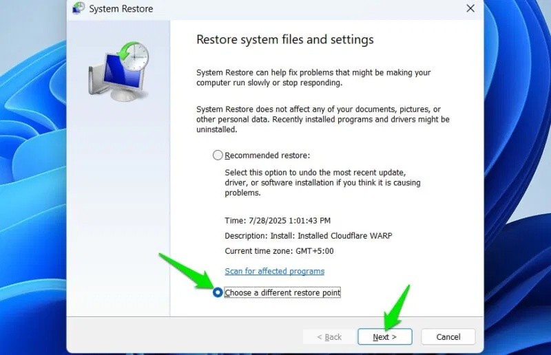 Hoe u individuele systeemherstelpunten in Windows verwijdert