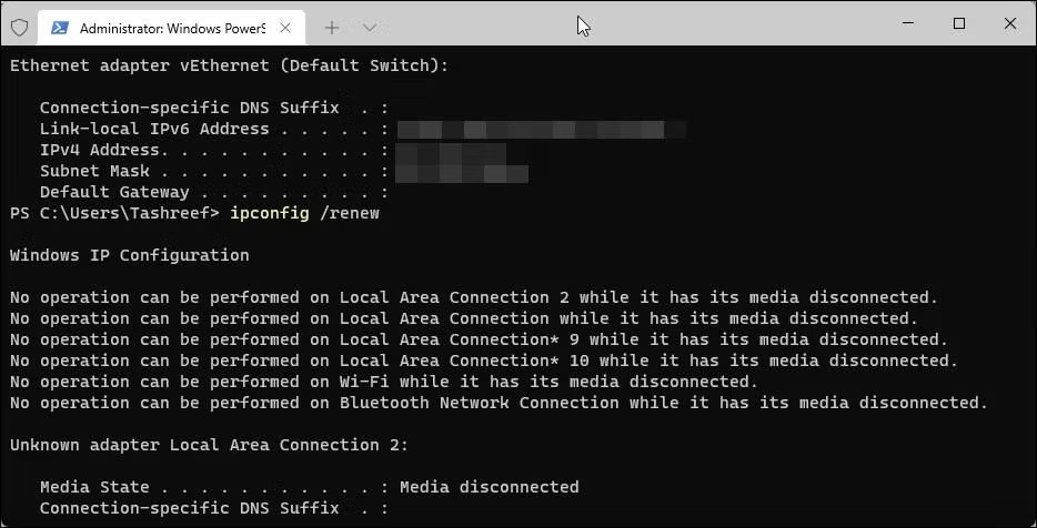 Cum se remediază eroarea „Ethernet nu are o configurație IP validă”