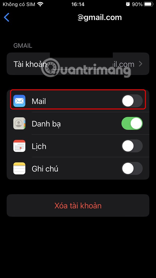 Instrucțiuni pentru deconectarea de la Mail pe iPhone