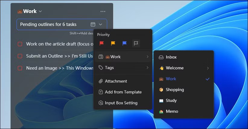 How to use TickTick desktop widget instead of to-do apps