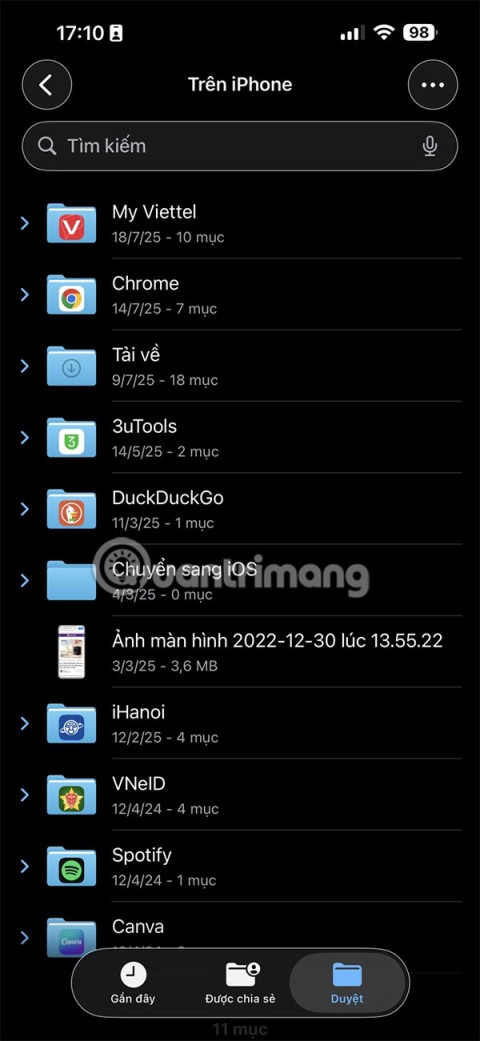 So ändern Sie die Ordnerfarbe in der iPhone-Dateien-App