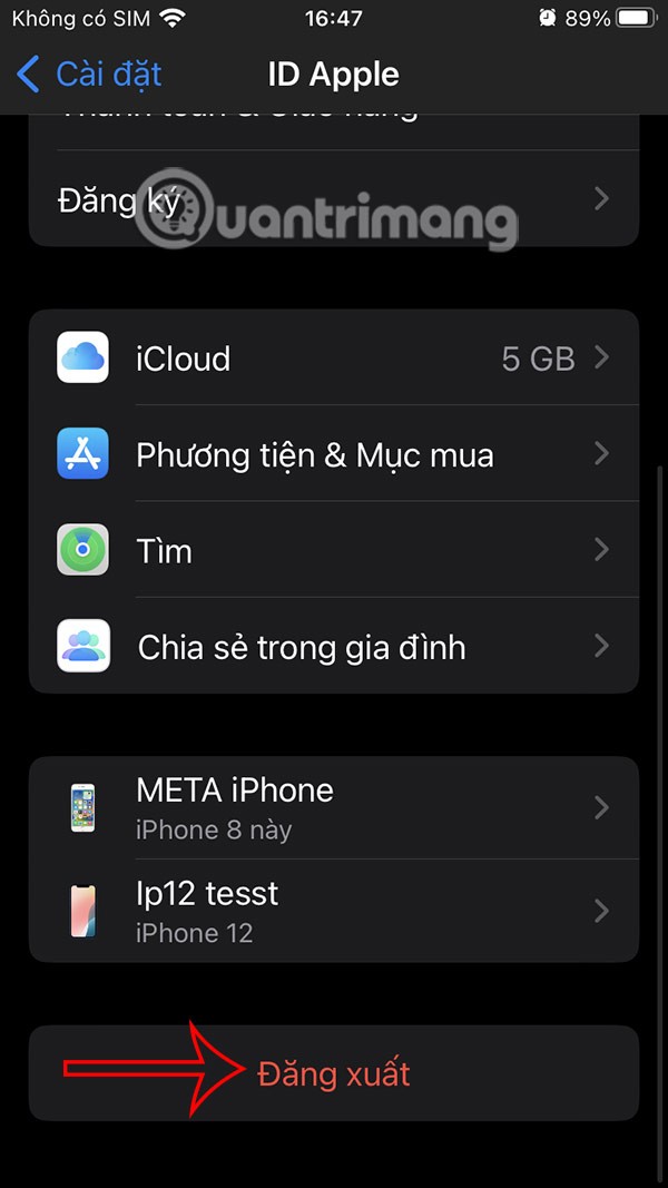 Instrucțiuni pentru deconectarea de la Mail pe iPhone