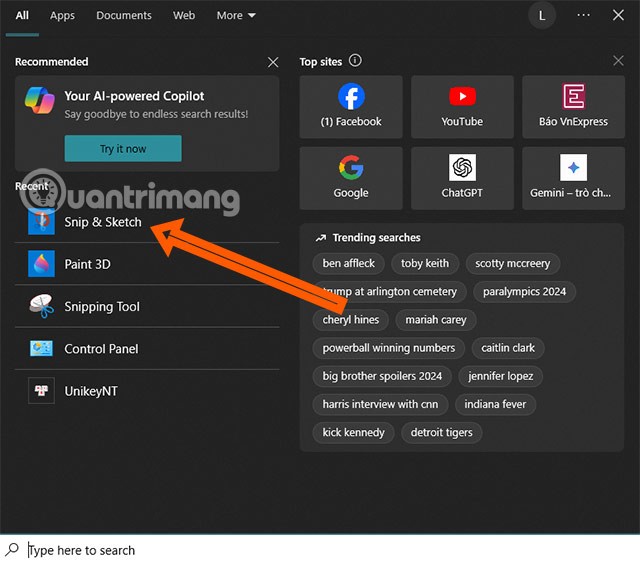Ways to take screenshots on Windows computers