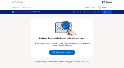 Узнайте о сервисе отслеживания в даркнете F-Secure ID Protection