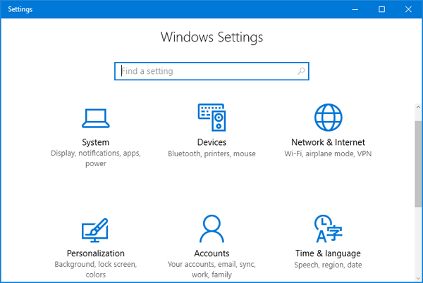 12 formas de acceder rápidamente a la Configuración en Windows 10