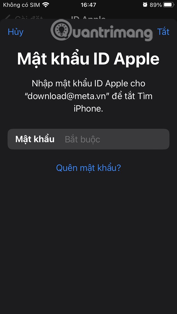 Instrucțiuni pentru deconectarea de la Mail pe iPhone