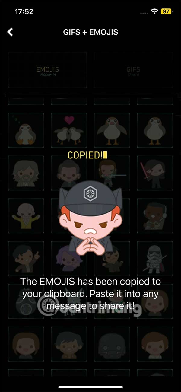 Istruzioni per scaricare le emoji di Star Wars per iPhone