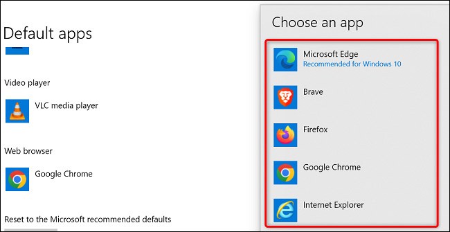 Cómo cambiar el navegador predeterminado en Windows 10