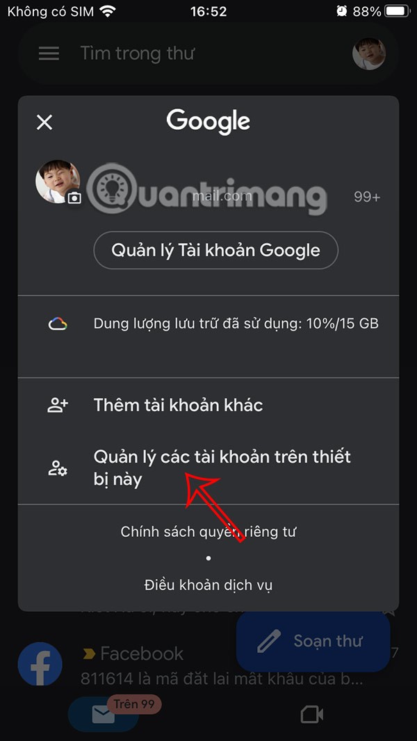 Instrucțiuni pentru deconectarea de la Mail pe iPhone