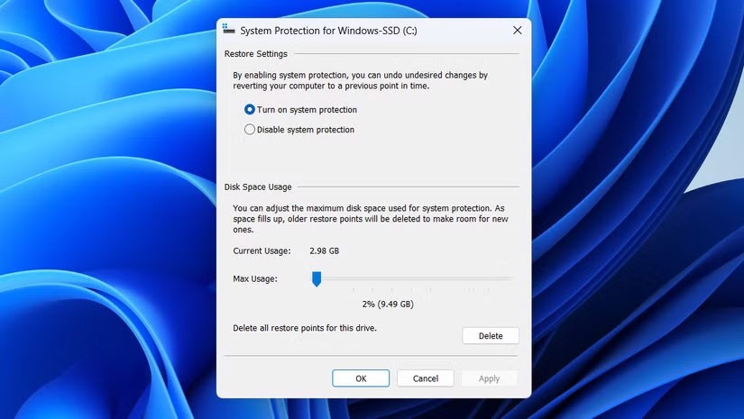 Cum să ștergi punctele de restaurare vechi din Windows pentru a elibera spațiu