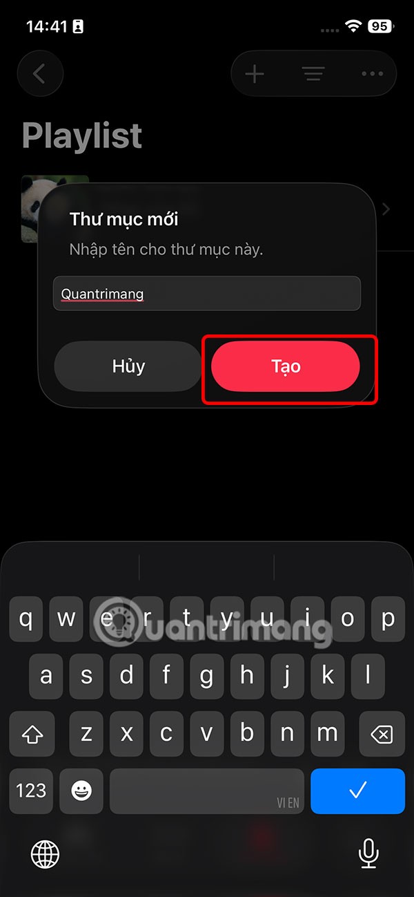 How to create an Apple Music playlist folder