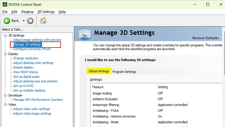Cómo borrar la caché de sombreadores de NVIDIA en Windows