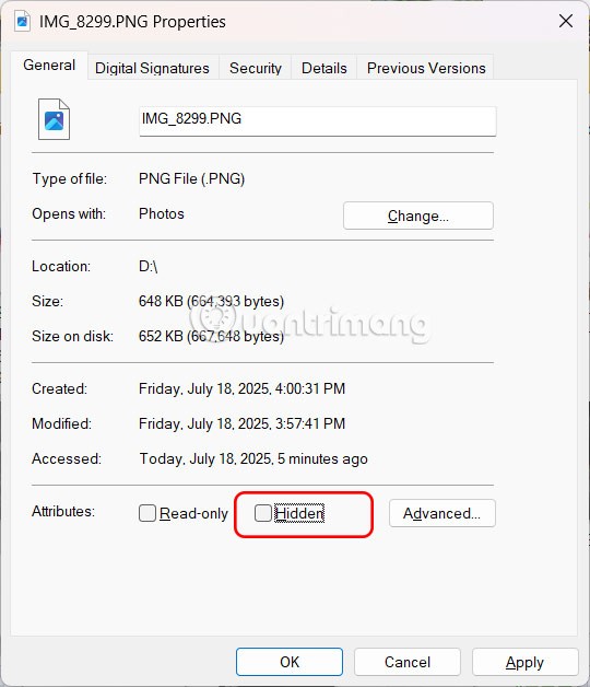 Windows 11'de yazılım kullanmadan dosyalar nasıl gizlenir ve gösterilir