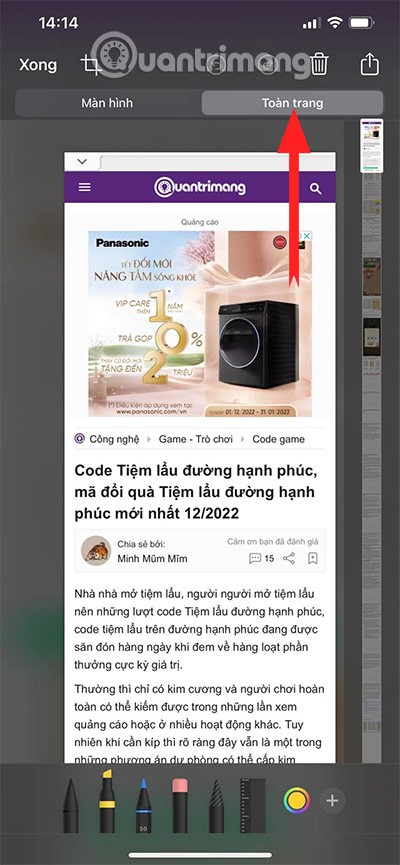 Cómo tomar capturas de pantalla largas en iPhone, tomar capturas de pantalla con desplazamiento en iPhone