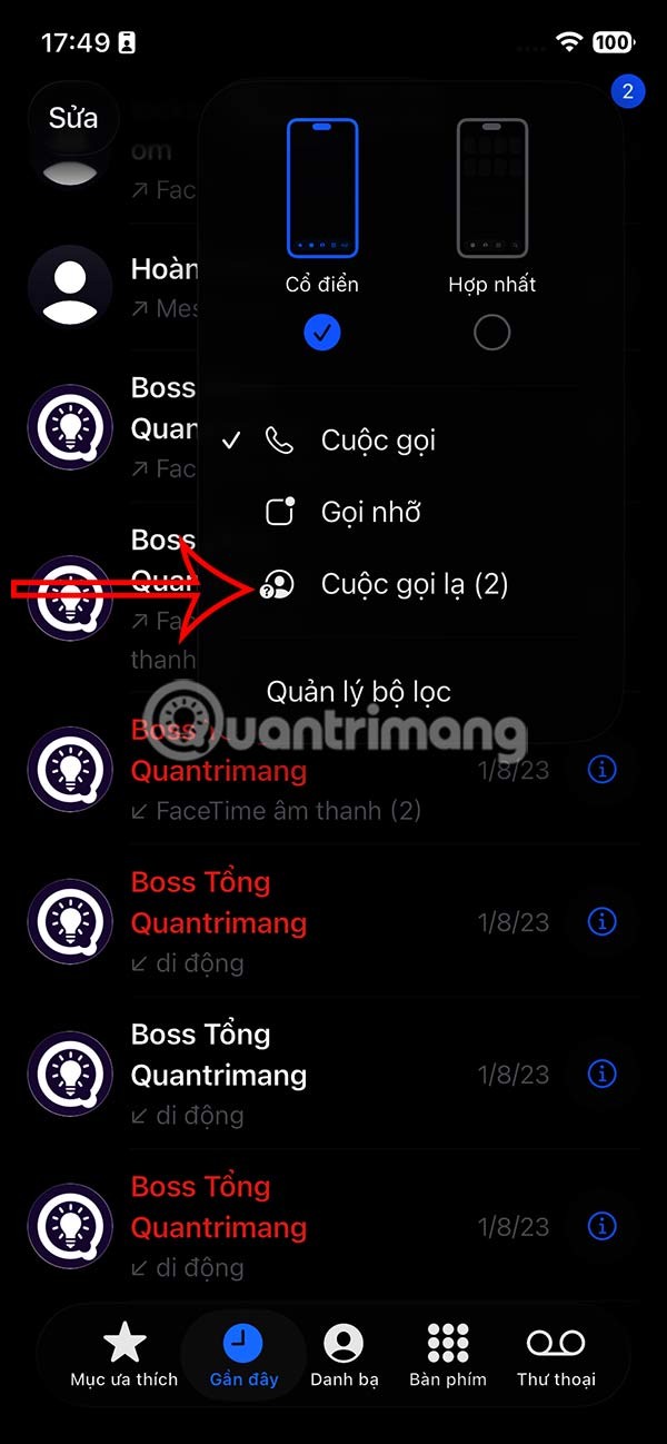 Como encontrar chamadas perdidas de números desconhecidos no iPhone