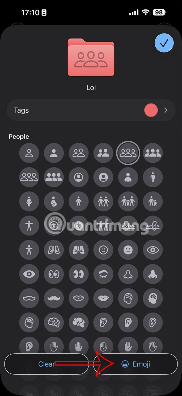 iPhoneのファイルアプリでフォルダの色を変更する方法